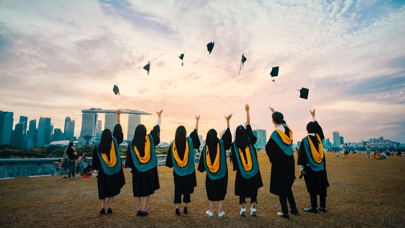 Graduates celebrating mathematical excellence